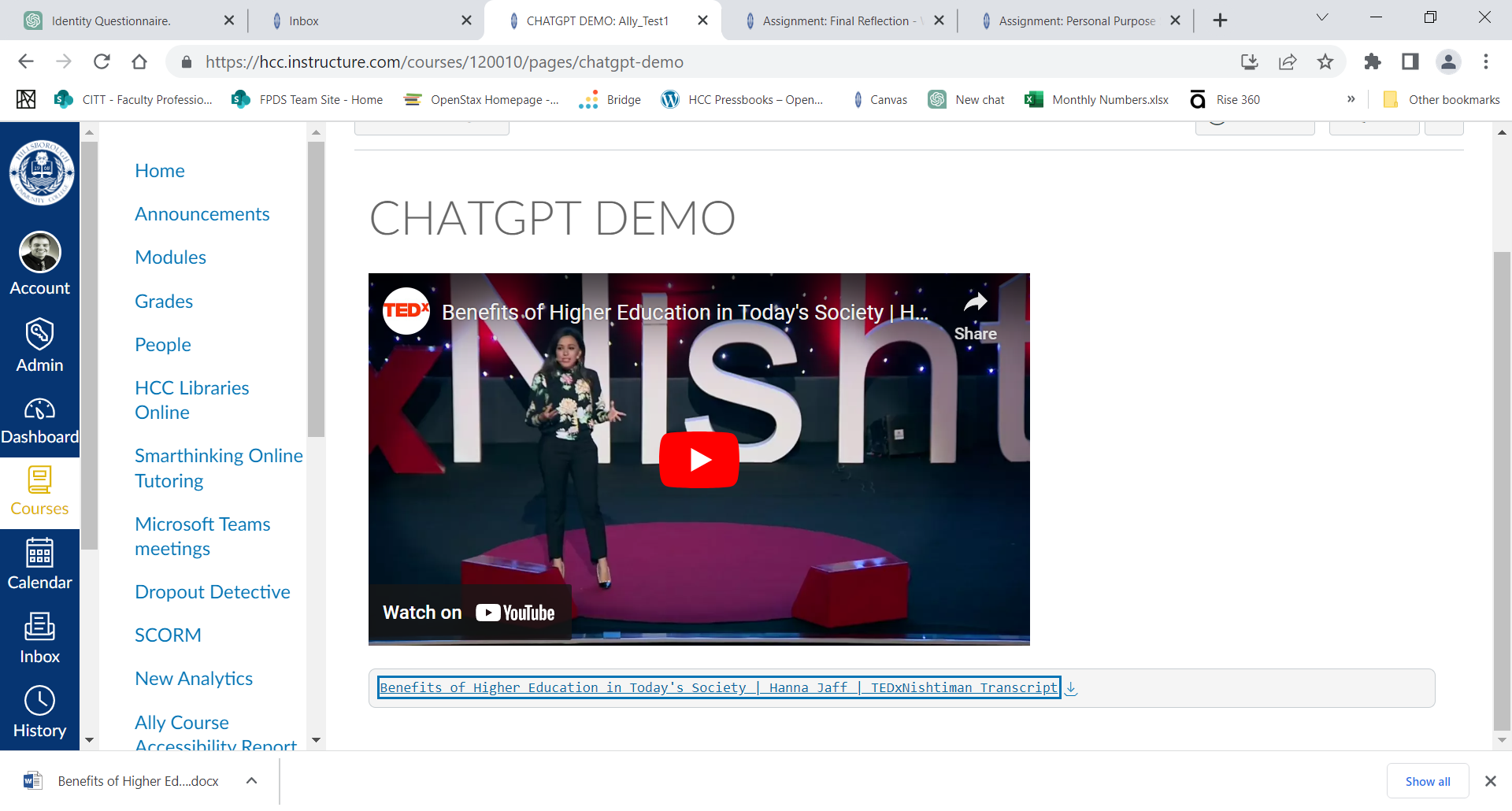 Completed transcript document ready for publication.